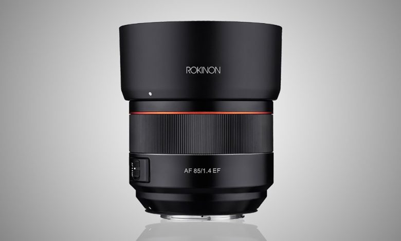 عدسة Rokinon 85mm ذات التركيز التلقائي لتصوير البورتريه