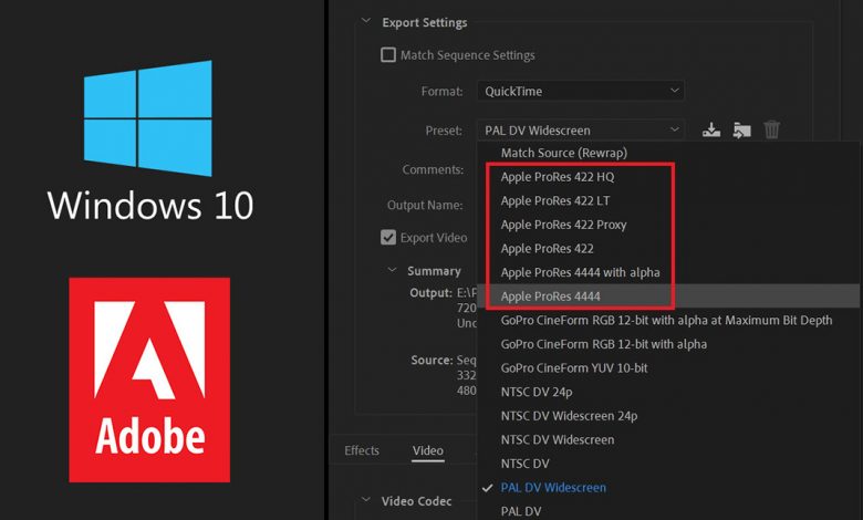 ادوبي تضيف تصدير ProRes لبرنامجي بريمير برو و افتر افكت