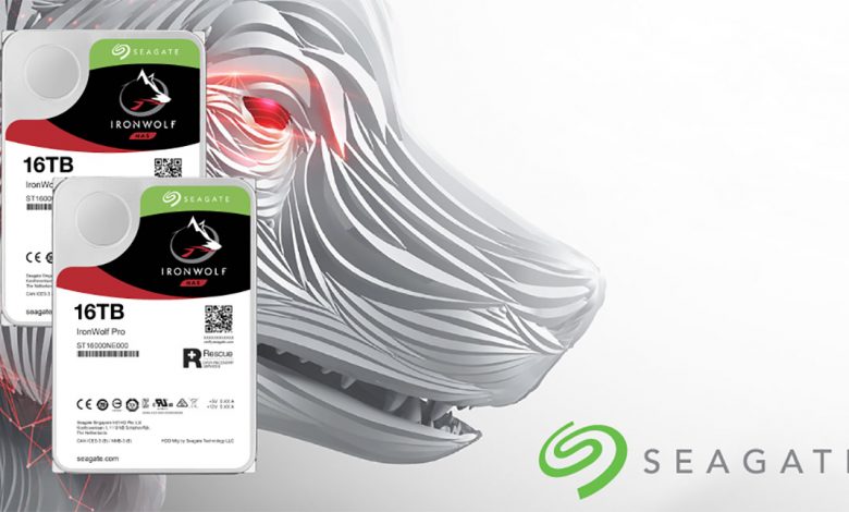 شركة Seagate تطلق IronWolf و IronWolf Pro وحدات تخزين 16 تيرابايت